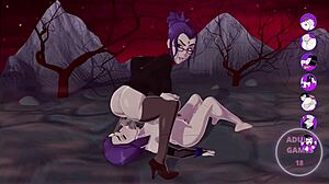 raven gets fucked by herself in futanari version