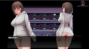 night walk 7: hiding in apartment corridor for secret masturbation, climaxing undetected feels thrilling.