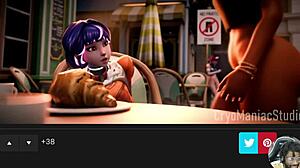 Juno's Horny Ass Meets Ellie's Tight Tits in Mass Effect Ass-to-Ass Fuck