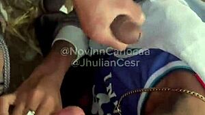 Wild Orgy with Four Hung Guys in Brazilian Woods