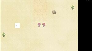 Best friend flashes tits in harem hentai game, making him cum twice.