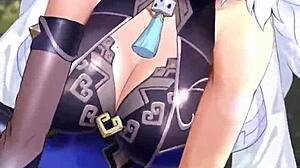 Yelan From Genshin Impact In Steamy Hentai Scene