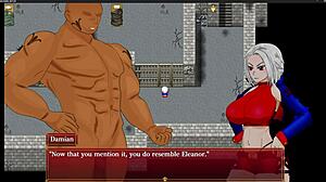 Anime blowjob action with a silver bullet theme