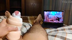 Hell Yeah! Massive Cumshots with Lube and New Toy Explosion!