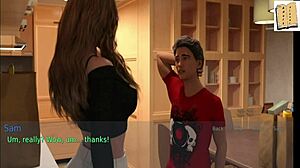 Stepmom and wife in erotic game play