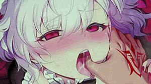 Anime maid gets naughty in missionary style