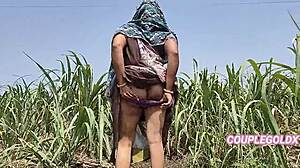 Komal Caught Peeing in Field, Taken Home for Hard Pounding