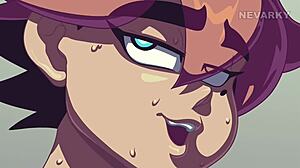 what’s your view on this hentai girl’s wild double action?