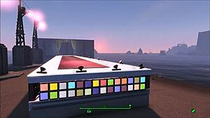 exploring fallout 4 fashion with cyberpunk 2077 vibes in anime hentai style