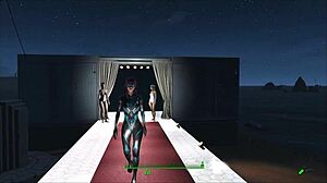 exploring fallout 4 fashion with cyberpunk 2077 vibes in anime hentai style