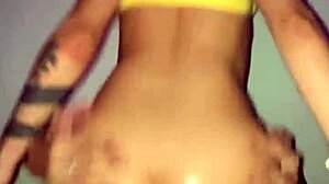 A petite Argentinian amateur rides a monster cock before receiving an anal creampie in her tight ass.