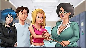 Summertime Saga 98 trae acción de hentai con tetas grandes calientes a la vida! 🔥