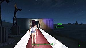 exploring fallout 4 fashion with cyberpunk 2077 vibes in anime hentai style