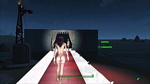 exploring fallout 4 fashion with cyberpunk 2077 vibes in anime hentai style