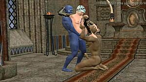 wanna see this 3d monster double penetrate in wild cartoon action?