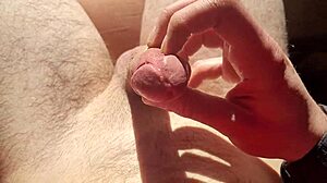 Why edge from flaccid and play with precum in natural light?