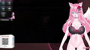 Yo, KanakoVT plays Karryn's Prison, catgirl pussy teased nonstop