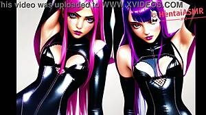 Two cyber slut hentai baddies moan in erotic asmr!