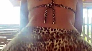 she shows her sexy bikini then i fuck her after beach