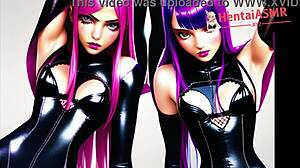 Two cyber slut hentai baddies moan in erotic asmr!