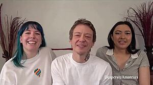 금발 BBW 엄마들이 절박한 캐스팅에서 정액 맞아. 큰 가슴 아마추어들이 돈 급해!