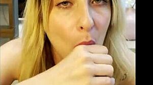 intense pov blowjob to lucky stepdad by petite blonde amateur.