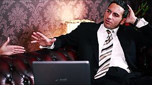 huge ass european glamour babe says, 'any time is good for a quickie fuck, cumshot on my face'