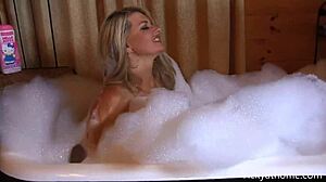 Sexy Vicky Vette's wet solo shower action