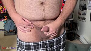 Solo Cock Play Leading to Cumshot