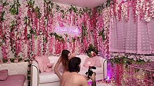 Della Cate Enters Nade Nasty's Pink Room