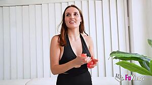 Lena Ross craves rough anal pounding to break her tight hole