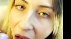 intense pov blowjob to lucky stepdad by petite blonde amateur.