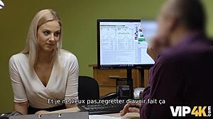 Nathaly Teges, a flirty Czech, gets wild for cash at casting. VIP4K captures every hot moment.