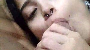 espouse submissa debora prado gives deepthroat blowjob every night before bed