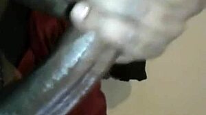Big black cock delivers huge cum load surprise!