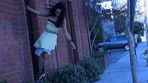 young latina tries first fuck with white muscle guy