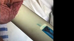 Watch him cum after vibrator on his soft cock?