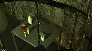 Blonde Boxer Trains With Gloves In The Ring