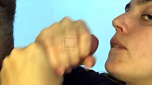 i fucked my wifes mouth up close till i cummed in it