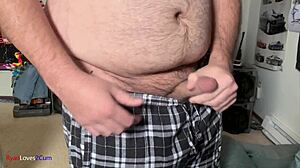 Solo Cock Play Leading to Cumshot