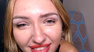 british model kitty marie gives bbc handjob to completion