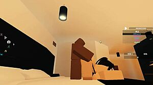 Roblox porn blacked with intense big tit action!