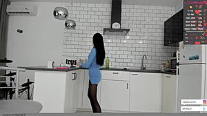 Bold Striptease By Cute Brunette Girl