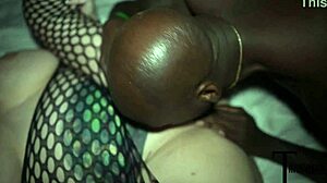 Big booty blonde milf gets monster bbc in the trap