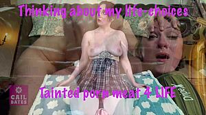 Gail Bates regrets choices in kinky slave roleplay with big tits