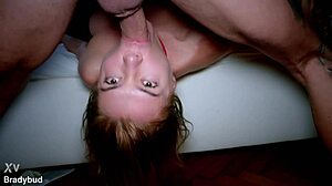 Kitana Lure gets wrecked with anal destruction and double penetration by cousin and me.