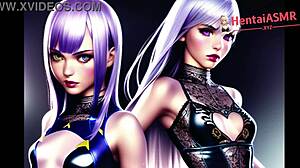 Two cyber slut hentai baddies moan in erotic asmr!
