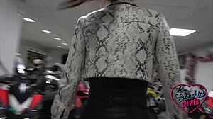 Aurora, 23-Year-Old Brunette, Shows Off Her Big Breasts