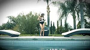 Jillian Jansen Bangs Seth’s Cock Poolside After Sunbathing