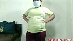 sexy girl performs captivating nude dance at home